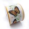 Designer’s Shop Monarch Butterfly Wired Ribbon – 2.5 Inch x 10 Yards, White Canvas Ribbon with Orange Butterfly & Floral Print, WR 63-5234